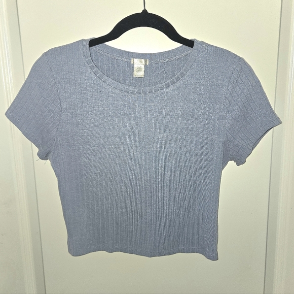 Zane Crop - Baby Blue